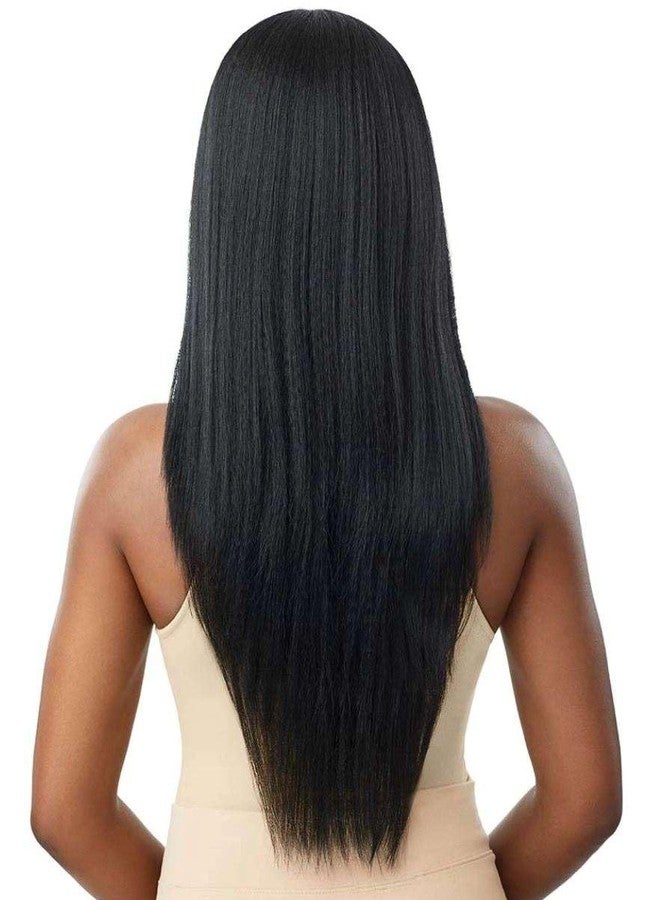 أوتر شعر مستعار صناعي من Outre، مُنتف مسبقًا، عالي الدقة، شفاف، ذو مقدمة دانتيل - كيمورا (بني داكن 2) - Image 5